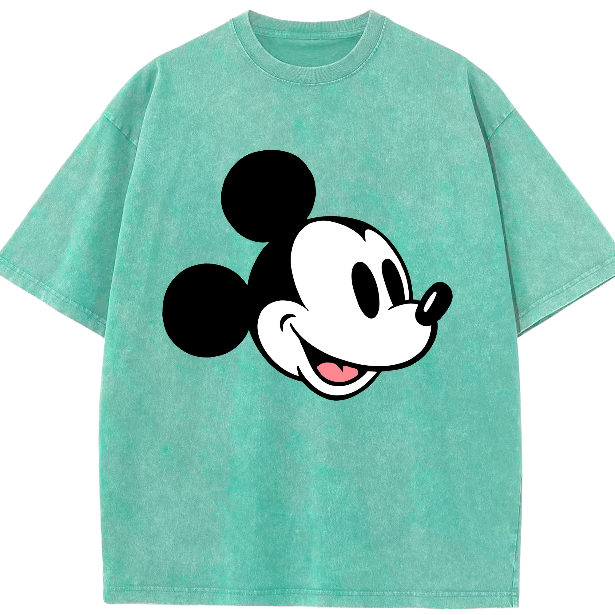 ミッキーマウス Mickey Mouse 綿100% ヴィンテージ風 半袖Tシャツ（フロントプリント）